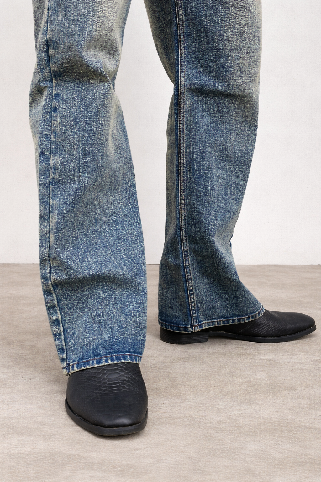 Bootcut Jeans for Men | Light Wash Vintage Flare Denim