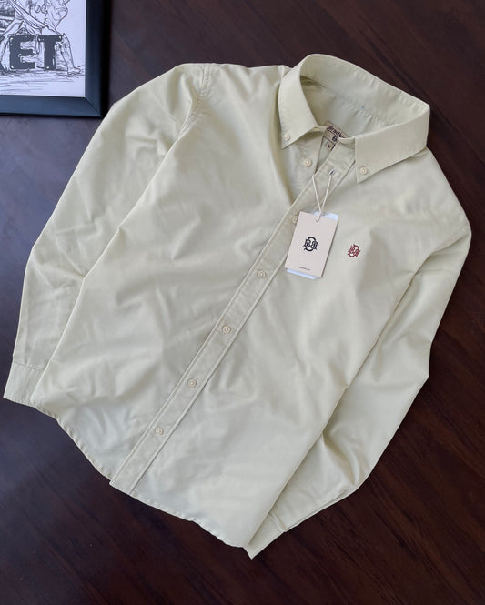 Classic Cream Oxford Shirt for Men – Premium Cotton | BRADBIRD