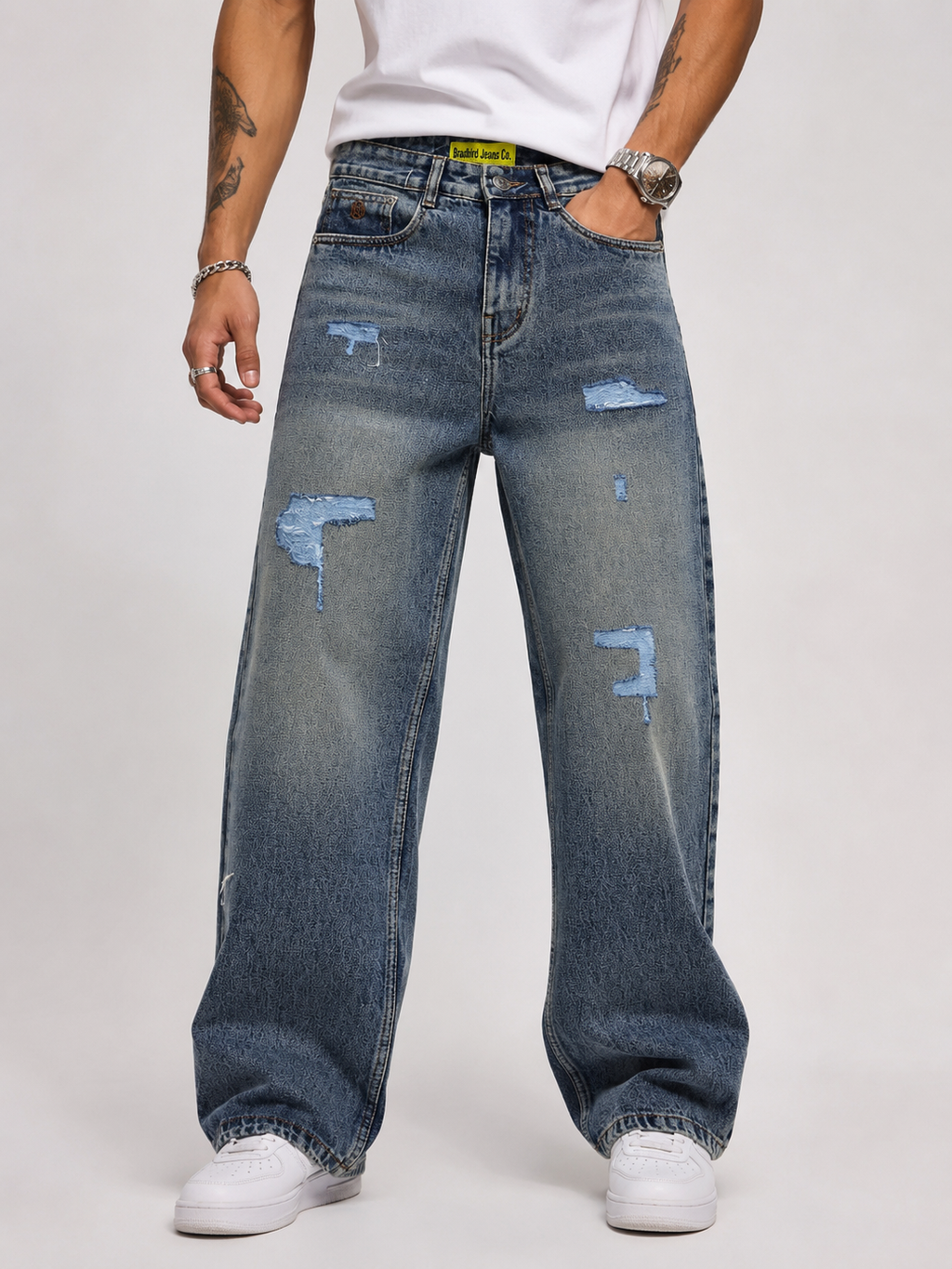 Acid-Washed Ice Blue