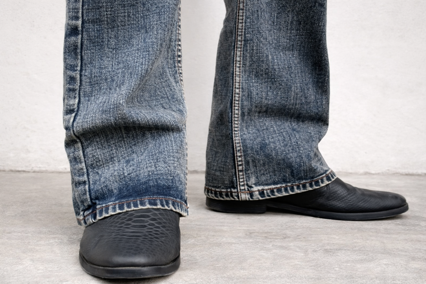 Bootcut Jeans for Men | Stone Wash Premium Flare Denim