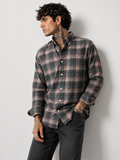 Forest Green & Dusty Pink Checked Shirt | Premium Cotton Shirt | Bradbird