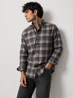 Forest Green & Dusty Pink Checked Shirt | Premium Cotton Shirt | Bradbird