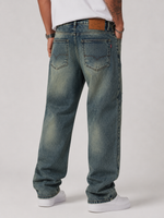 Distressed Goofy Fit Jeans | Men's Luxury Baggy Ripped Denim
