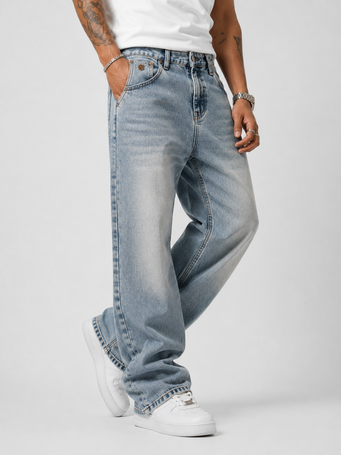 Goofy Fit Jeans for Men | Luxury Baggy Wide-Leg Denim