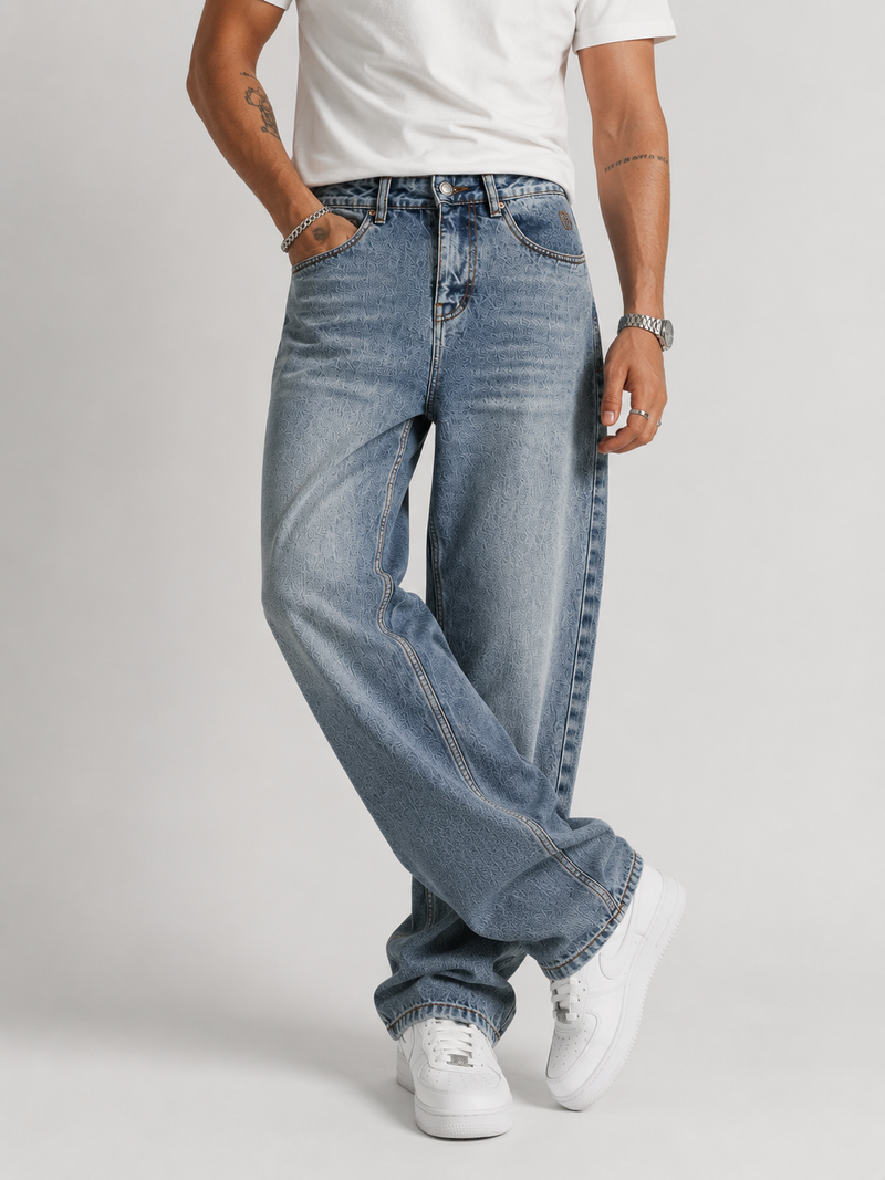 Goofy Fit Jeans for Men | Luxury Baggy Wide-Leg Denim