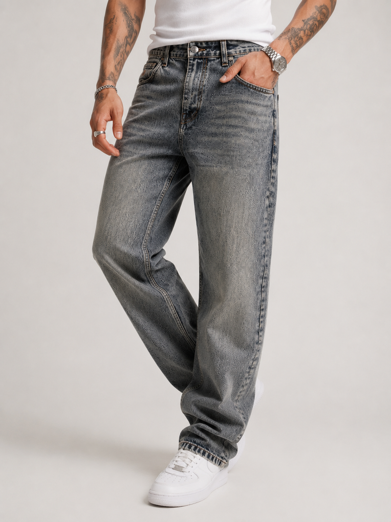 Goofy Fit Jeans for Men | Luxury Baggy Wide-Leg Denim