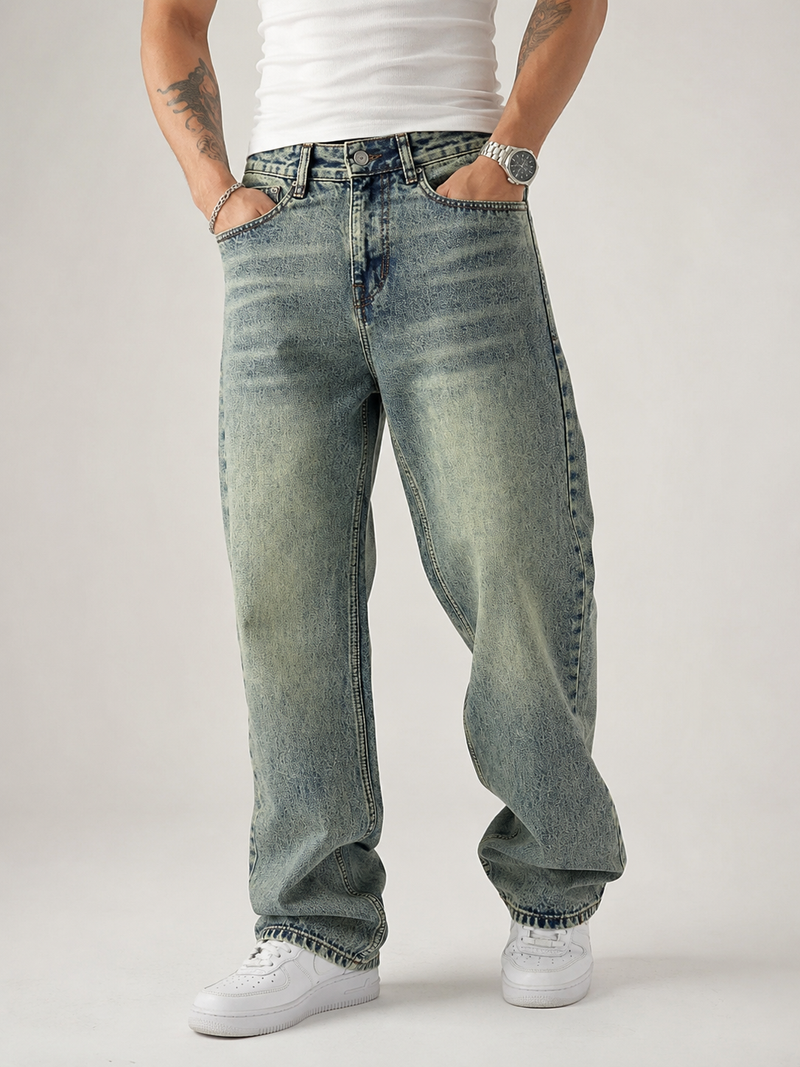 Goofy Fit Jeans for Men | Luxury Baggy Wide-Leg Denim