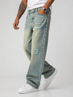 Distressed Goofy Fit Jeans | Men's Luxury Baggy Ripped Denim