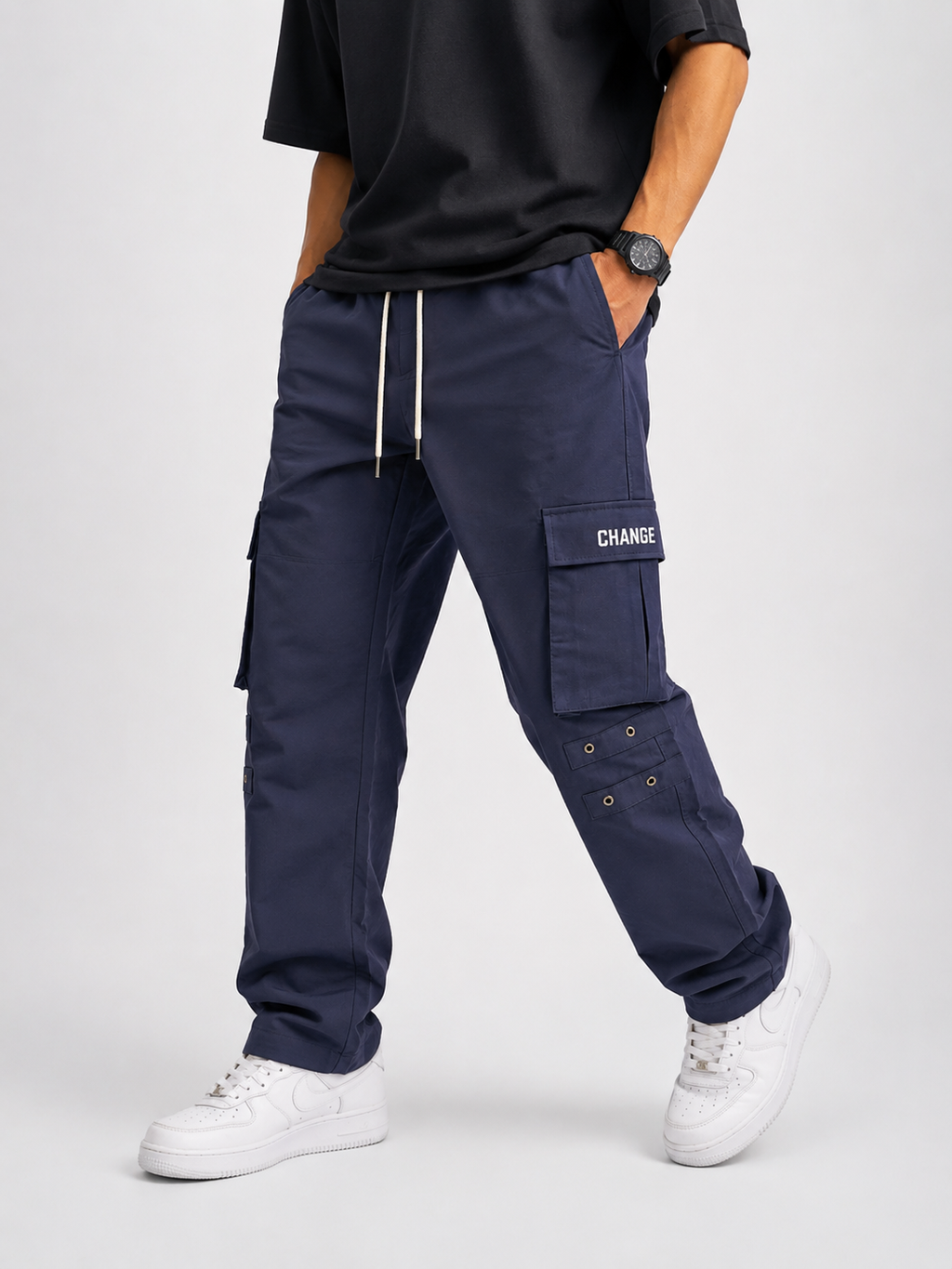 Straight Fit Cargo Pants - Urban Streetwear Lowers