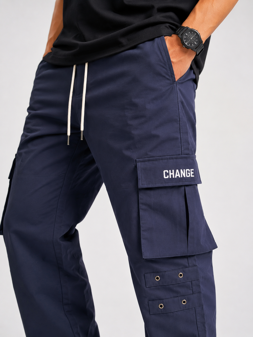 Straight Fit Cargo Pants - Urban Streetwear Lowers