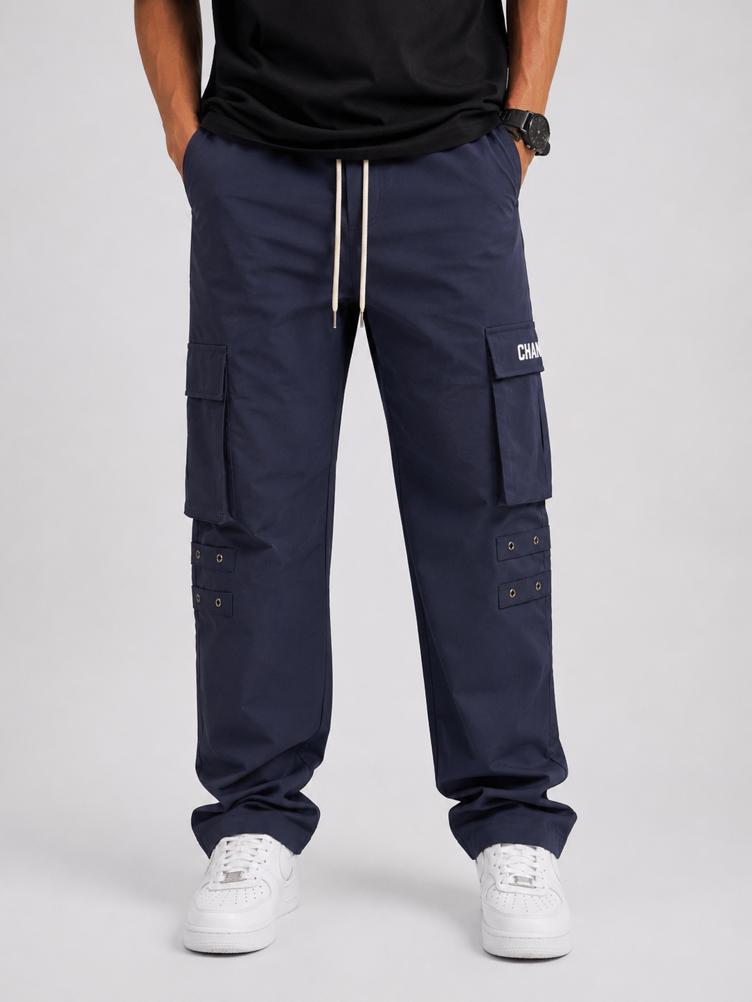 Straight Fit Cargo Pants - Urban Streetwear Lowers