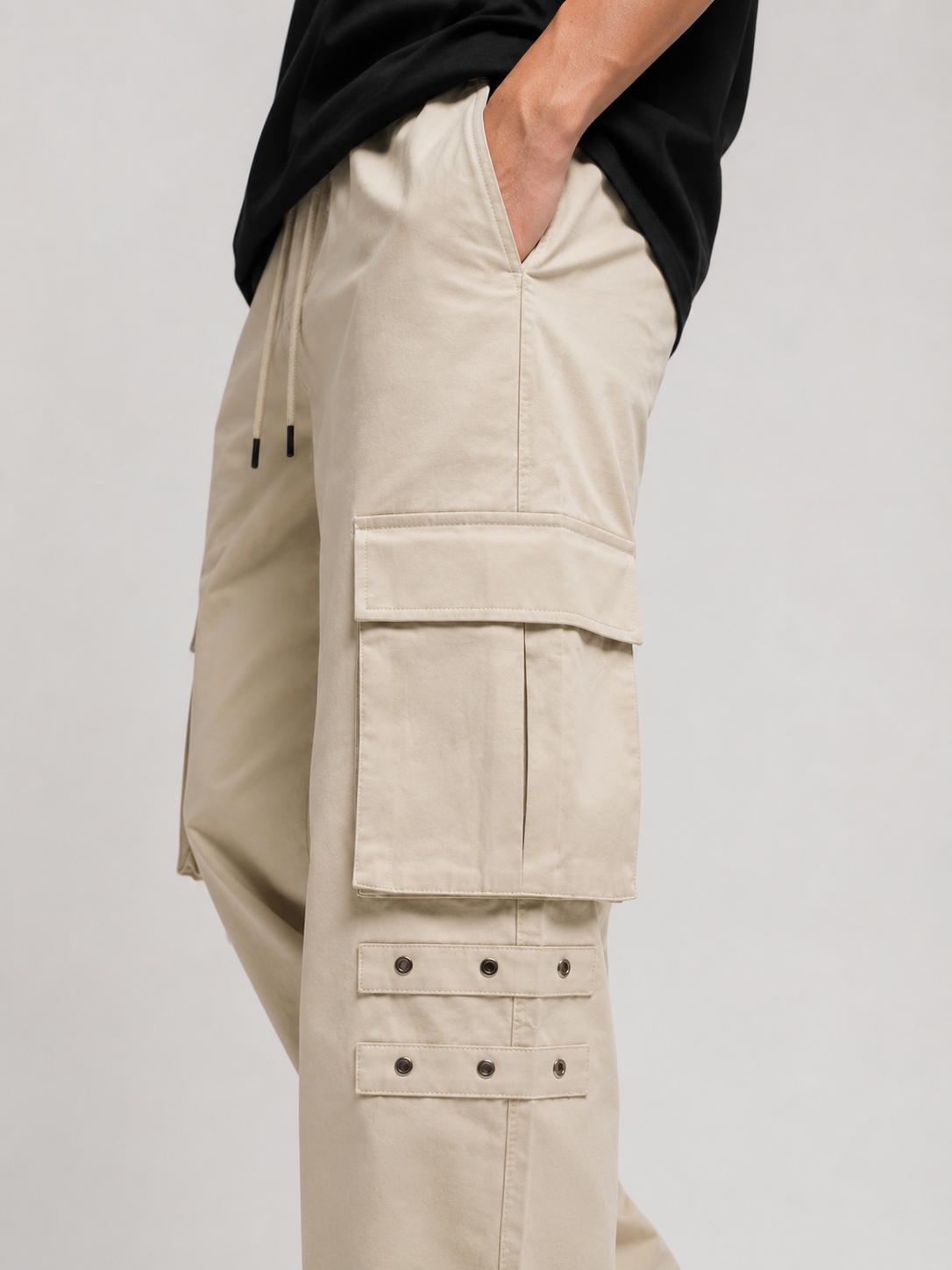 Straight Fit Cargo Pants - Urban Streetwear Lowers