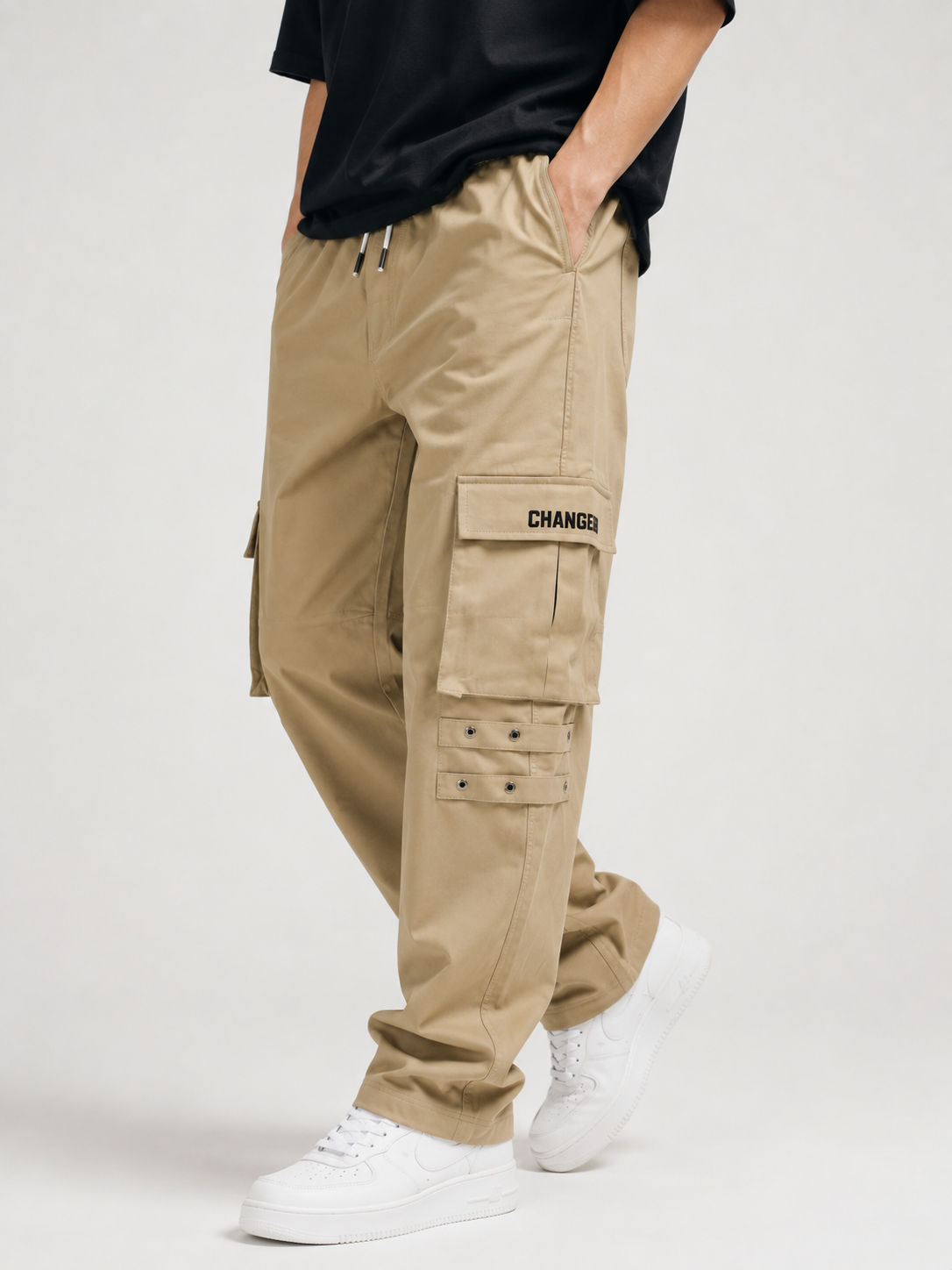 Straight Fit Cargo Pants - Urban Streetwear Lowers