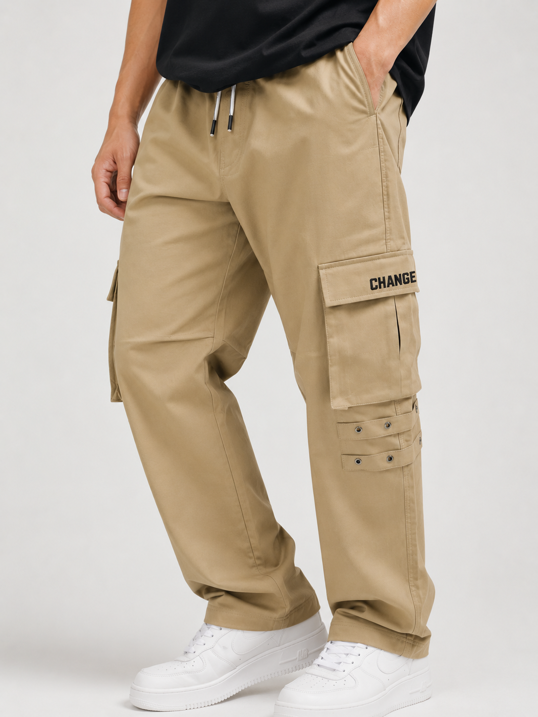 Straight Fit Cargo Pants - Urban Streetwear Lowers