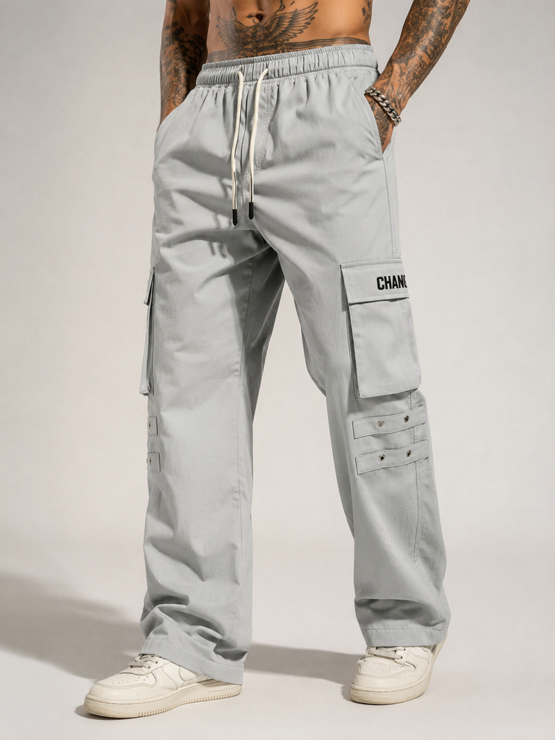 Straight Fit Cargo Pants - Urban Streetwear Lowers