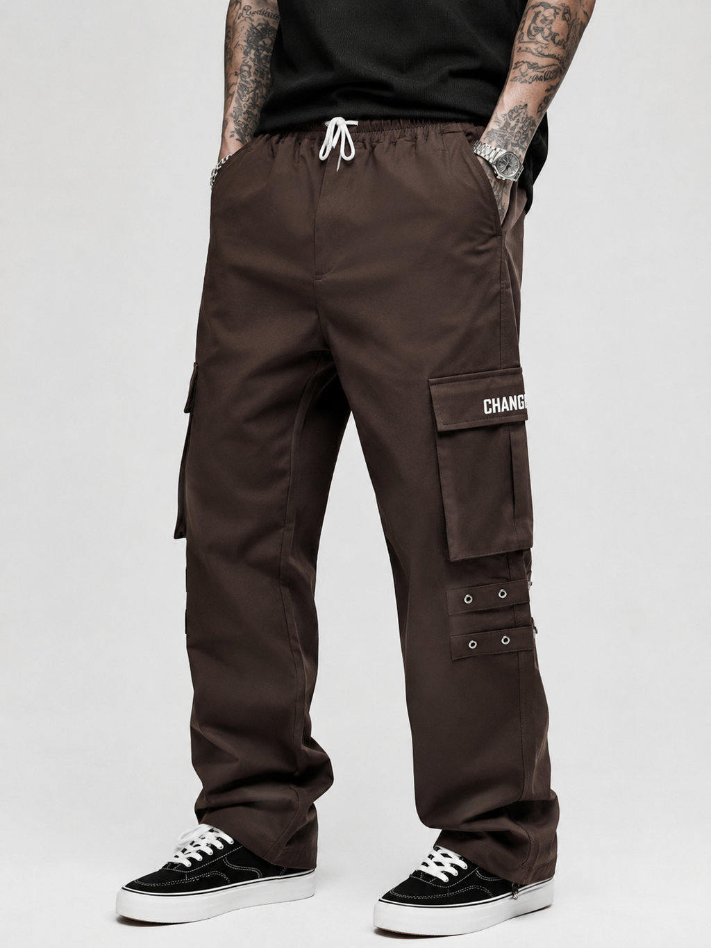 Straight Fit Cargo Pants - Urban Streetwear Lowers