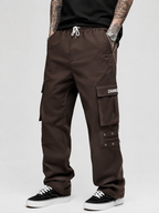 Straight Fit Cargo Pants - Urban Streetwear Lowers