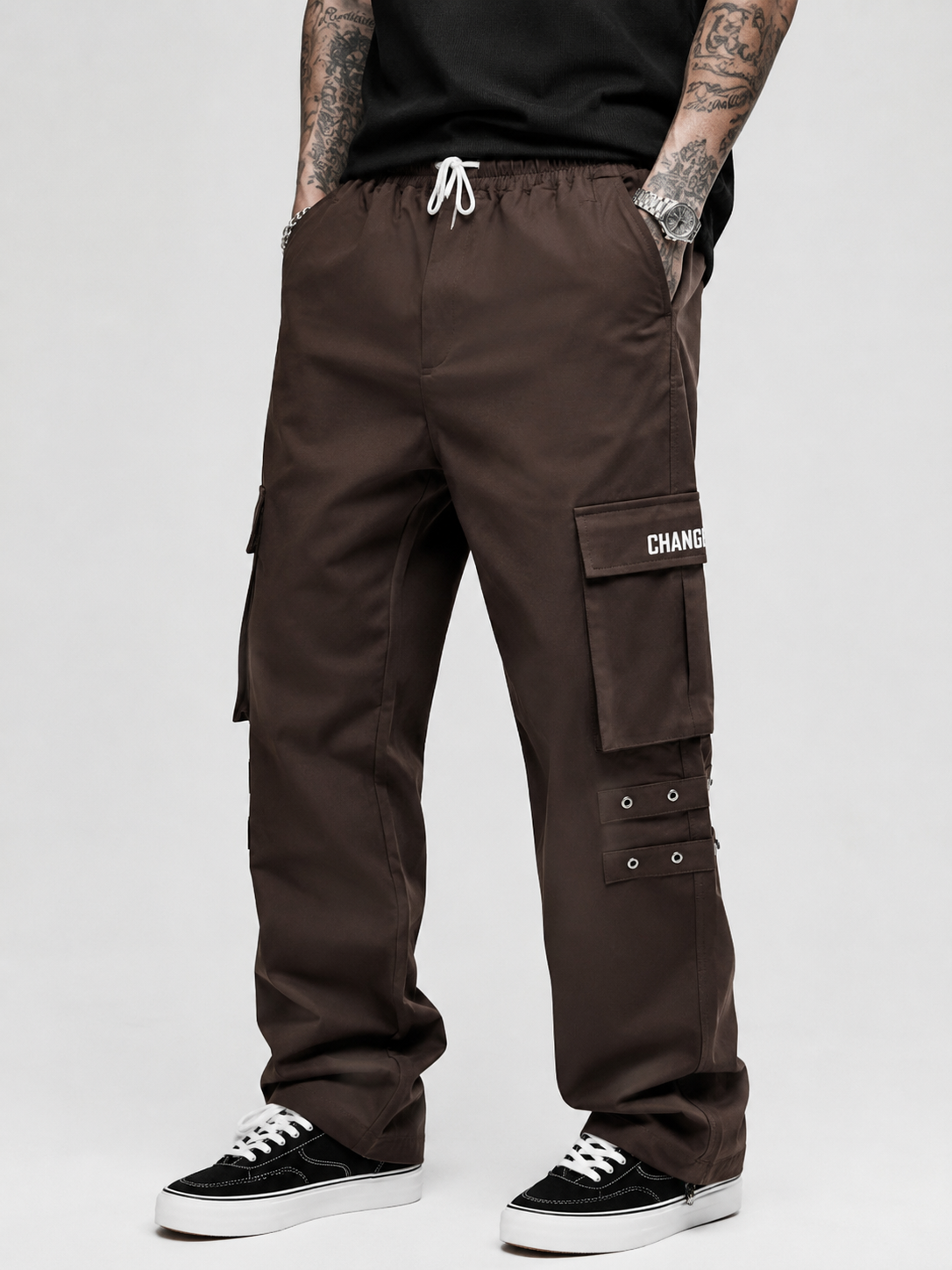 Straight Fit Cargo Pants - Urban Streetwear Lowers