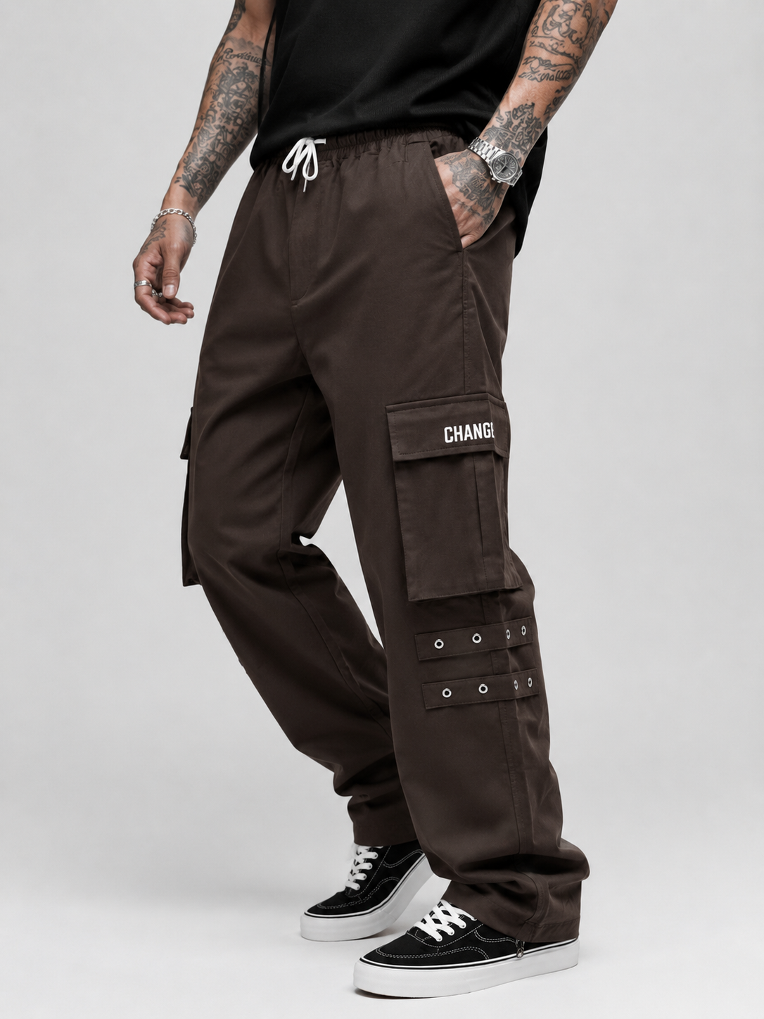 Straight Fit Cargo Pants - Urban Streetwear Lowers