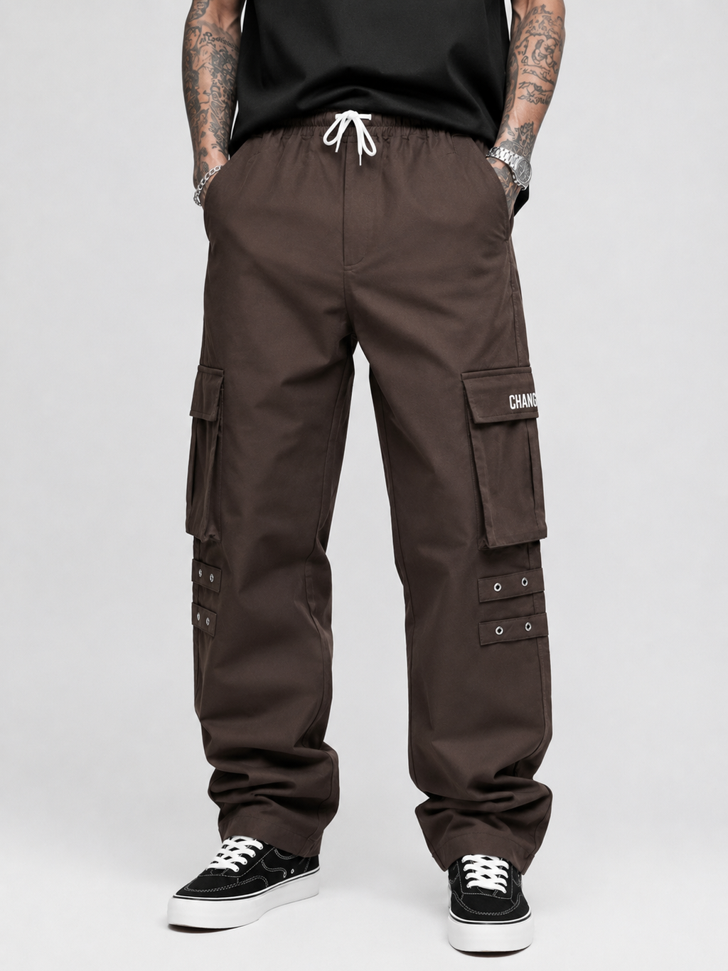 Straight Fit Cargo Pants - Urban Streetwear Lowers