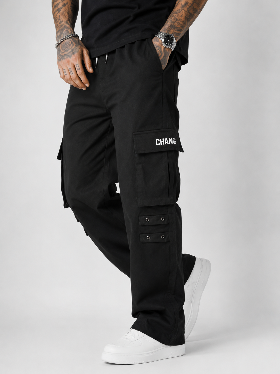 Straight Fit Cargo Pants - Urban Streetwear Lowers