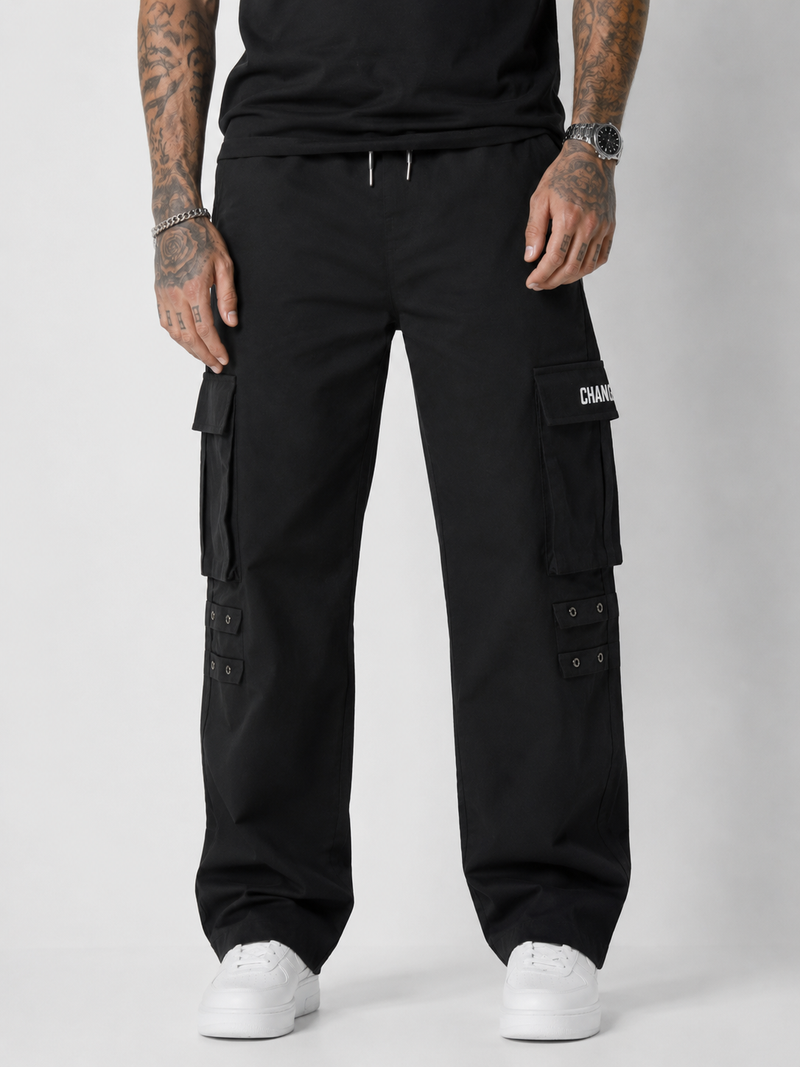 Straight Fit Cargo Pants - Urban Streetwear Lowers
