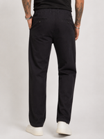 Straight Fit Drawstring Cotton Trousers