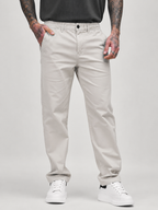 Straight Fit Drawstring Cotton Trousers