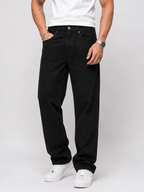 Black Straight Fit Jeans for Men | Luxury Streetwear Denim