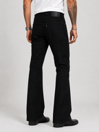 Midnight Black Bootcut Jeans for Men | Luxury Flared Denim