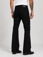 Midnight Black Bootcut Jeans for Men | Luxury Flared Denim