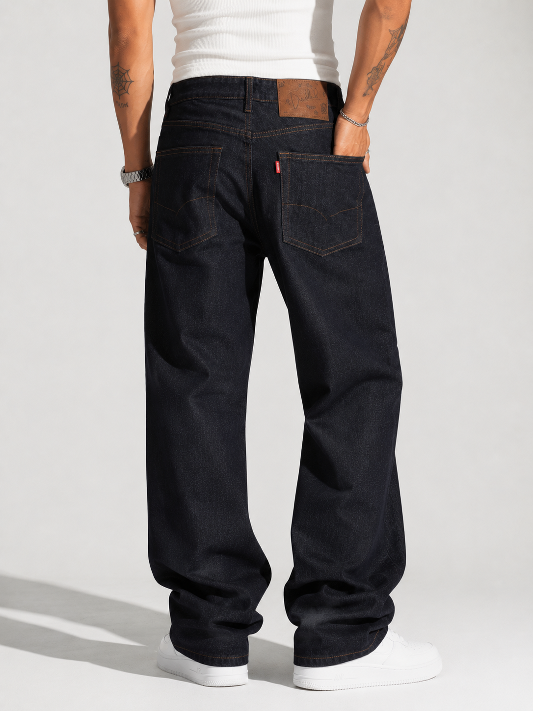 Goofy Fit Raw Dark Indigo Jeans | Premium Mens Streetwear