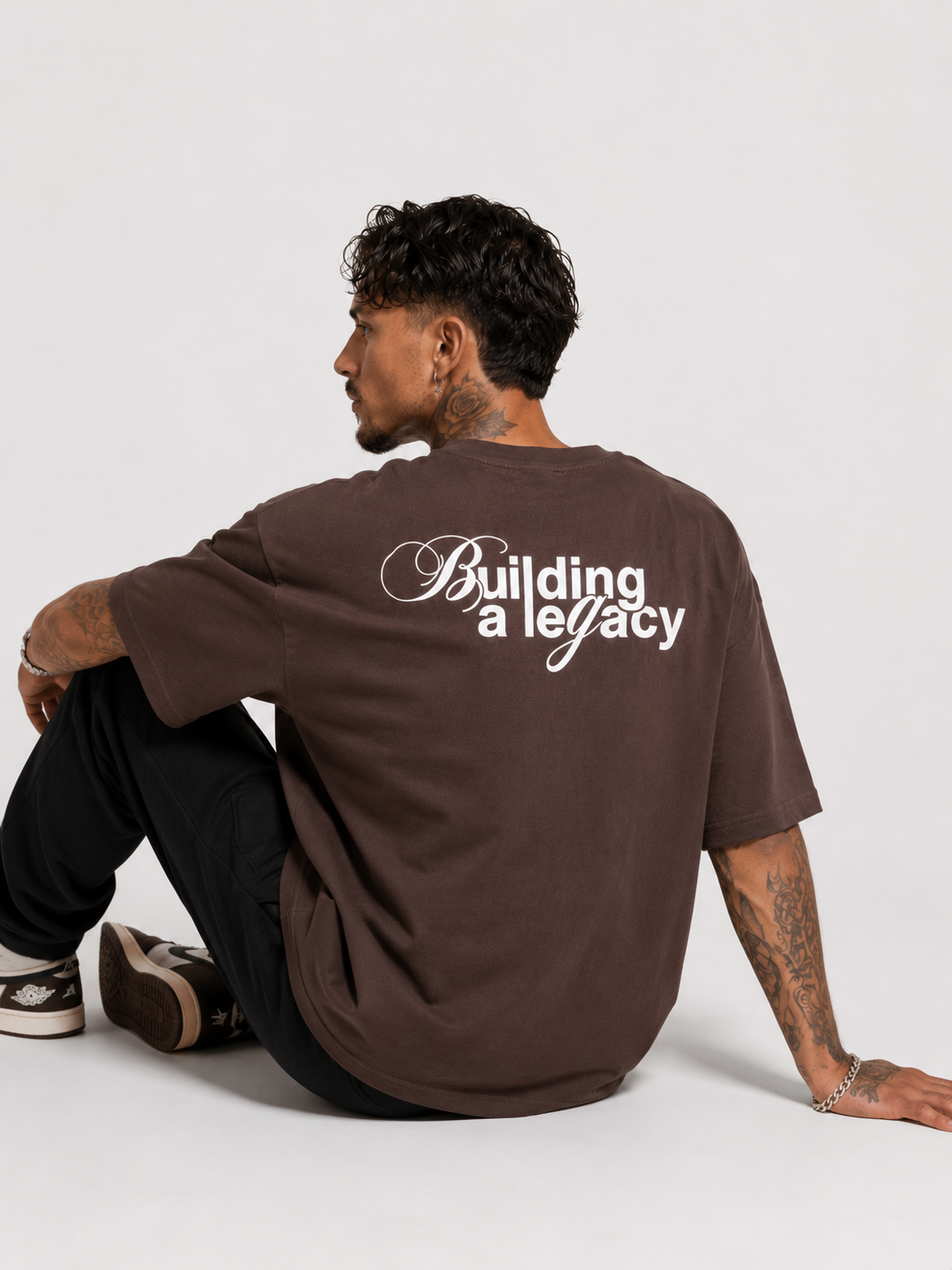 Cacao Brown Heavyweight Drop Shoulder Tee