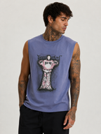 Immortal Muted Lavender Blue Sleeveless T-Shirt