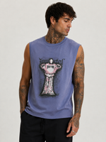 Immortal Muted Lavender Blue Sleeveless T-Shirt