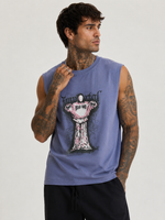 Immortal Muted Lavender Blue Sleeveless T-Shirt