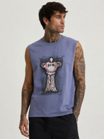 Immortal Muted Lavender Blue Sleeveless T-Shirt