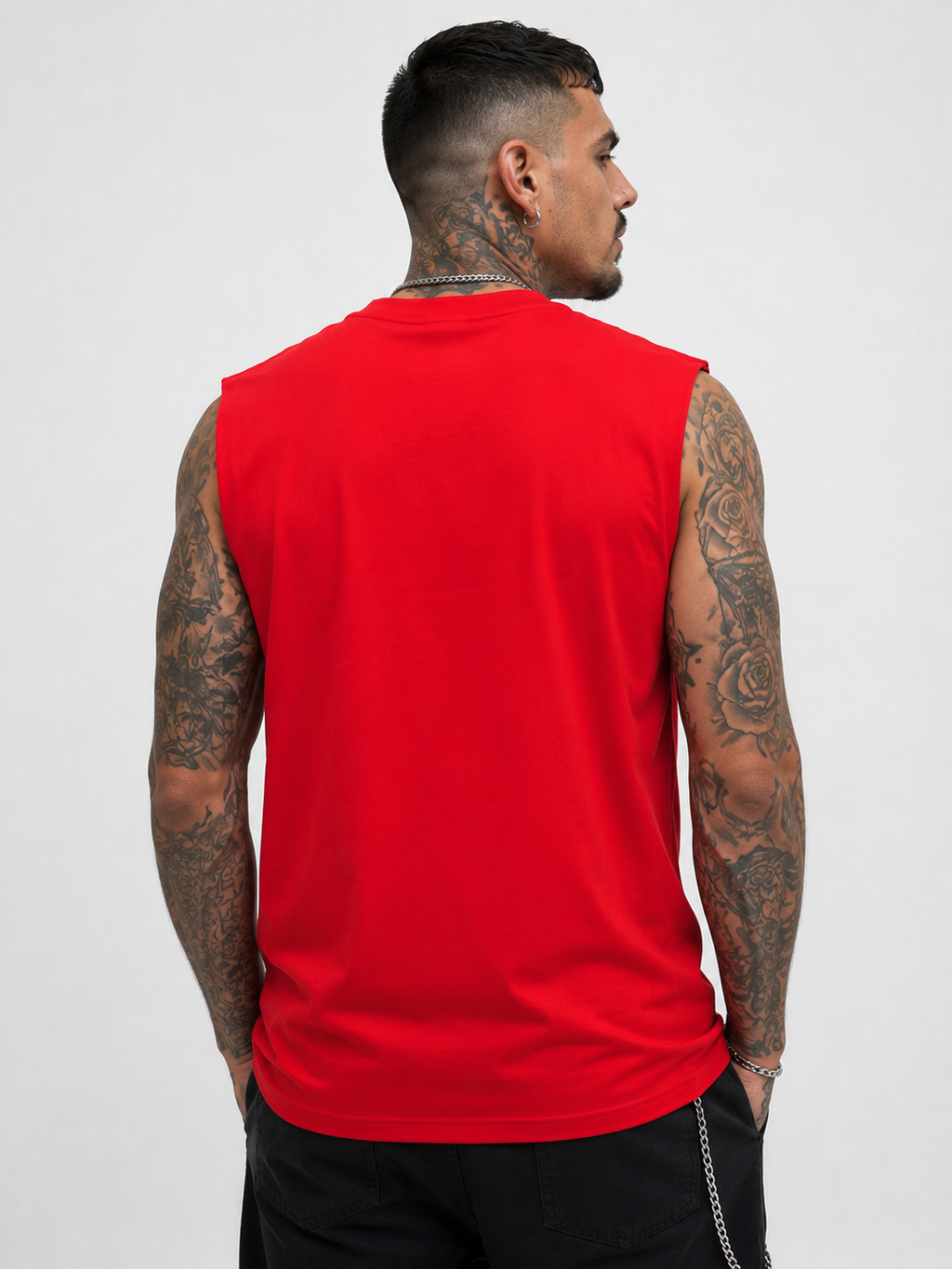 Immortal Crimson Red Sleeveless Graphic T-Shirt