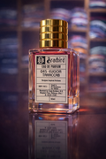 Eau de parfum 045 Eugor Taraccab 50ml bottle, clear amber liquid, gold cap