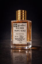 Muipo Kcalb Eau de Parfum 50ml bottle with gold ribbed cap