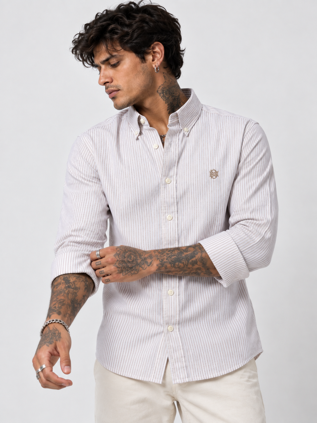 Sand Beige Stripe