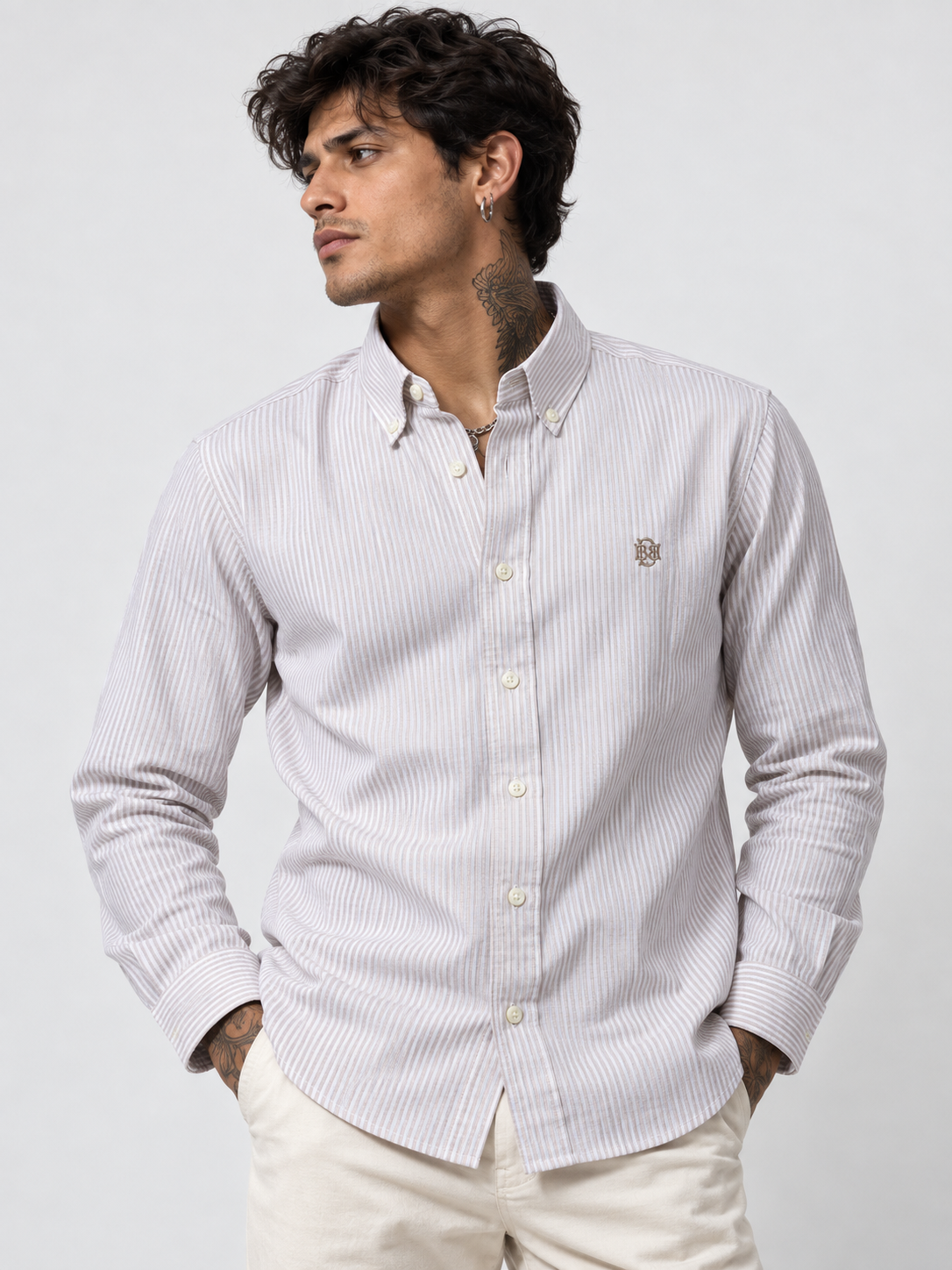 Sand Beige Stripe