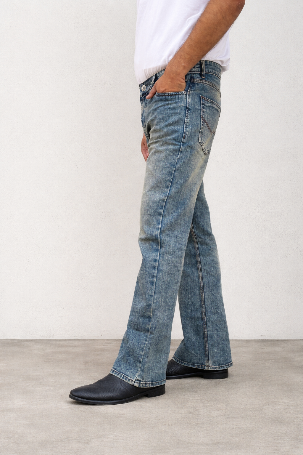 Bootcut Jeans for Men | Light Wash Vintage Flare Denim