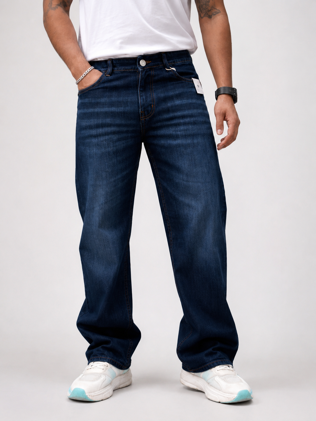 Goofy Fit Jeans – Authentic Indigo Vintage Wash Denim