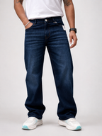 Goofy Fit Jeans – Authentic Indigo Vintage Wash Denim