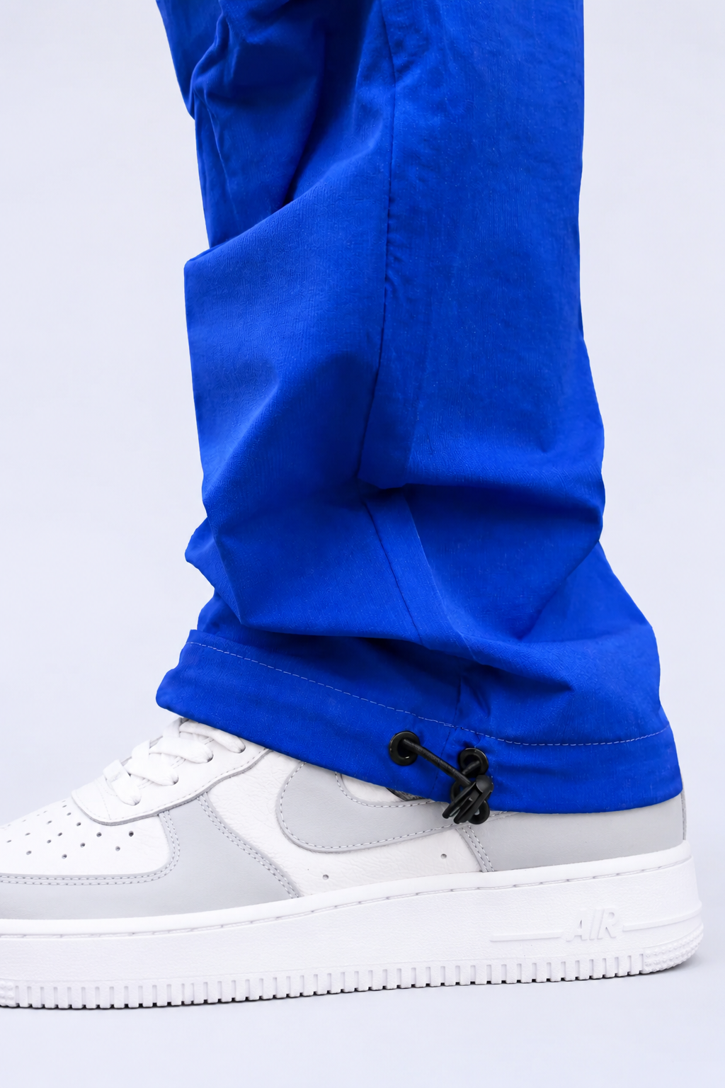 Blue Cargo Joggers with Adjustable Ankle Grip | Stylish Casual Streetwear Pants for Men