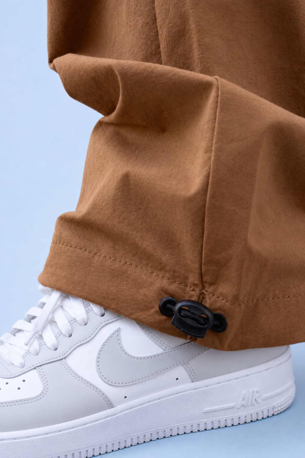 Brown Cargo Joggers with Adjustable Ankle Grip | Comfortable Casual Streetwear Pants for Men