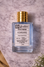 EGAUVAS perfume bottle 50ml, transparent glass, gold top