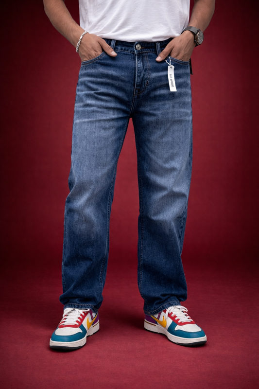 BRADBIRD Straight Fit Jeans – Deep Indigo Premium Wash Denim