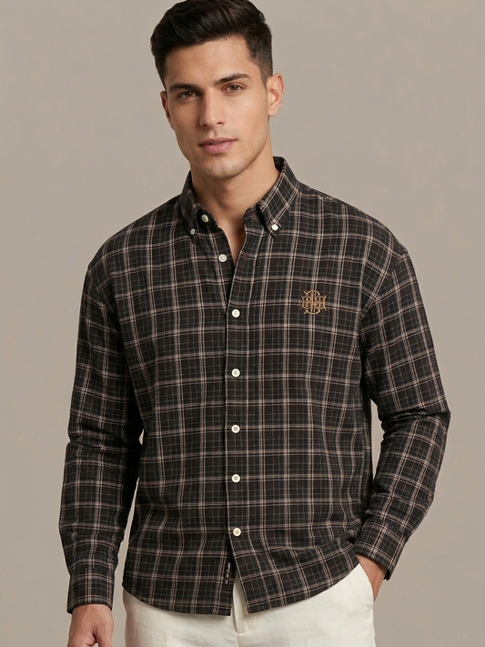 Oxford Checks Shirt Men – Stylish Checkered Casual Shirt Bradbird